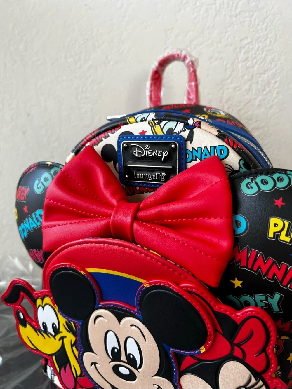 Loungefly Disney Mickey Mouse and Friends Mini Backpack With Ears Headband - NWT